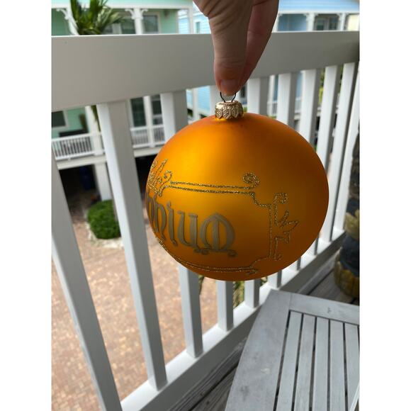 Vintage millennium glass XL Christmas tree ornament, 2000, Made in Poland, 6" - Picture 7 of 8